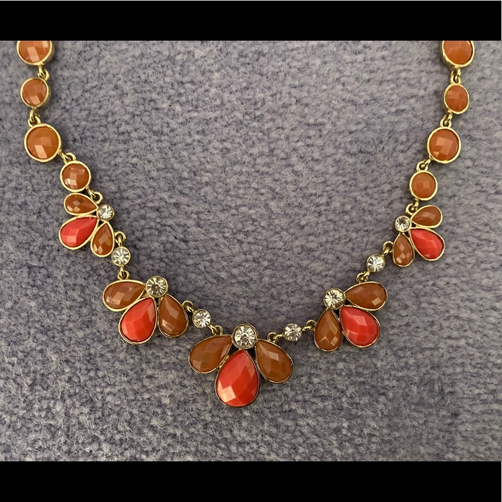 Dry Goods pink floral gem necklace (NWOT) - Picture 3 of 6